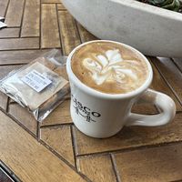soy latte  at Cisco Coffee in Yamanashi