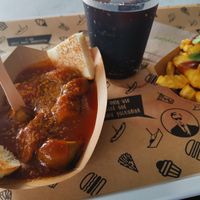Vegan Currywurst at VINCENT - East Side Mall in Berlin