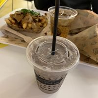Kebap fries and Oreo milk shake  at VINCENT - East Side Mall in Berlin