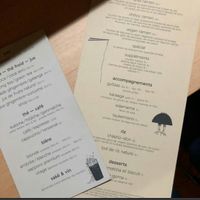 The menu - lots of vegan options proportionally to the number of items! at Susuru in Geneva