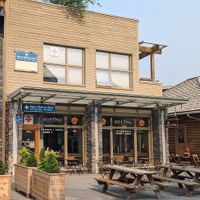 Outside at Wild Flour in Banff