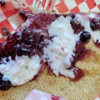 Pancakes! at Leo's Superfood Vegan Cafe in Northridge