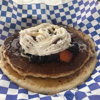 Protein pancakes at Leo's Superfood Vegan Cafe in Northridge