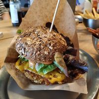 Vegan burger at Brandenburger in Eberswalde