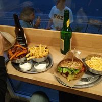 Grunkern burger at Brandenburger in Eberswalde