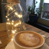 Cappuccino and nice atmosphere  at Social Board in Brighton