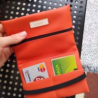 Inside of vegan leather wallet at Couve  in Lisbon