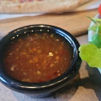 Sweet Chilli Dip at Hangin' Pizzeria in Betws-y-coed