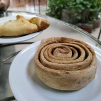 Cinnamon roll at Rey Sol in Guatemala City