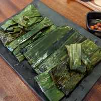 Bahn Nam (vegan shrimp steamed rice cakes) at Bodhi - Bo Den Duyen in Dong Hoi