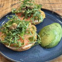 Vegan Bagel w avocado  at Filter in Pisa