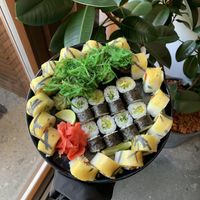 Vegan rolls set at Ronin in Minsk