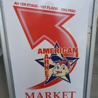 Street sign at The Vegan Market in Geneva