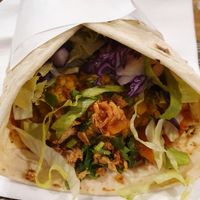 Vegan naan sandwich with soy at Singh in Paris