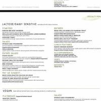 Specialty menu  at Seasons52 - City Centre in Houston