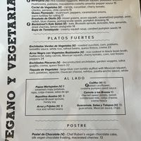 Ask for the vegan menu!   at Caracol Restaurant in Houston
