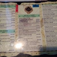 Food Menu page 1 at Potter Mania in Tashkent