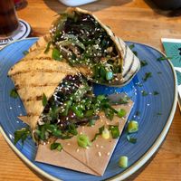 Vegan duck wrap at The Belle Isle in Portsmouth