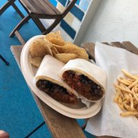 Vegan beef burrito! at Melrose Bite (Kosher LA) in Los Angeles