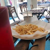 Air fried French fries!! at Melrose Bite (Kosher LA) in Los Angeles