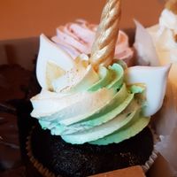 Amazing unicorn cupcake from a mix box. at Aloha Vegan Bakery in Zoetermeer