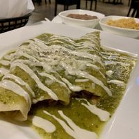 Enchiladas Suizas at Madre Tierra in Upland