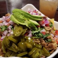 Loaded Nachos ❤ at Madre Tierra in Upland
