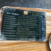 Menu at Shlomo & Doron Hummus in Tel Aviv
