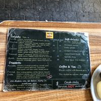 Menu 2 at Shlomo & Doron Hummus in Tel Aviv