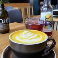 Golden Latte at Bohemian Kids Café in Leipzig