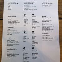 Menu at Poke Tiki in Antwerpen