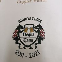 Menu  at La Degna Tana in Pistoia