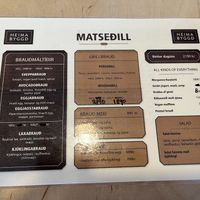 Menu  at Heimabyggð in Isafjordur