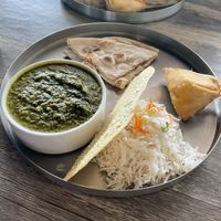 Sag veg lunch special  at Tikka Indian Cuisine in Venice