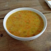 Sopa de lentejas rosadas... Espectacular!!! at Masala in Pereira