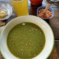 Soup of the day at Hojarasca Cultura Organica in El Carmen De Viboral