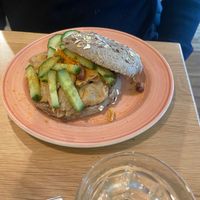 Happy with the vegan options. 💚 at Bagels & Beans in Roosendaal