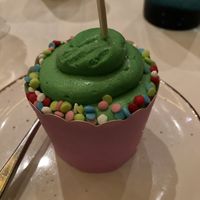 Vegan and gluten free cupcake   at Walt Disney World - Sebastian's Bistro in Lake Buena Vista