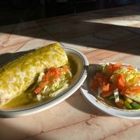 Potato, Avacado Green Chili Burrito / taco at Adriana's in Cottonwood