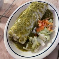 Vegan burrito made with potatoes and veggies #Veganuary at Adriana's in Cottonwood