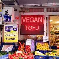 Sign at Salı Pazarı in Istanbul