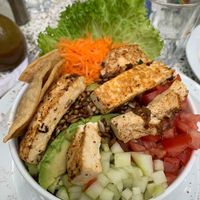 Zuma bowl with tofu  at Sano Banano in Montezuma