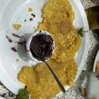 Patacones (you get 4 but I was too hungry to take the photo first!!)  at Sano Banano in Montezuma