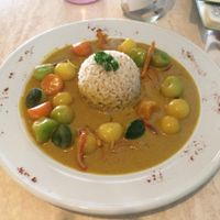 Coco curry at Sano Banano in Montezuma