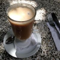 Frappe (you must ask for it to be made w coconut milk if you want it vegan) at Sano Banano in Montezuma