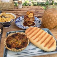 The $7 offer - vegan options  at Bayon Pastry School Coffee Shop in Siem Reap