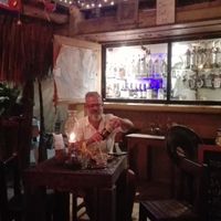 Papa visiting from France and MESCAL! at La Empanada in Mazunte