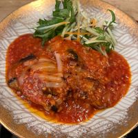 Eggplant in chilli sauce - my favourite. Really cheesy too    at Marichou-K in Kanazawa