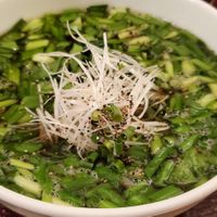 Kanazawa Shoyu Ramen (vegan version with chives added). Lots of noodles under there, and broth is very yum. at Marichou-K in Kanazawa
