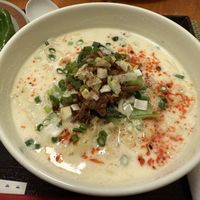 Soy milk ramen with egg noodles   at Marichou-K in Kanazawa